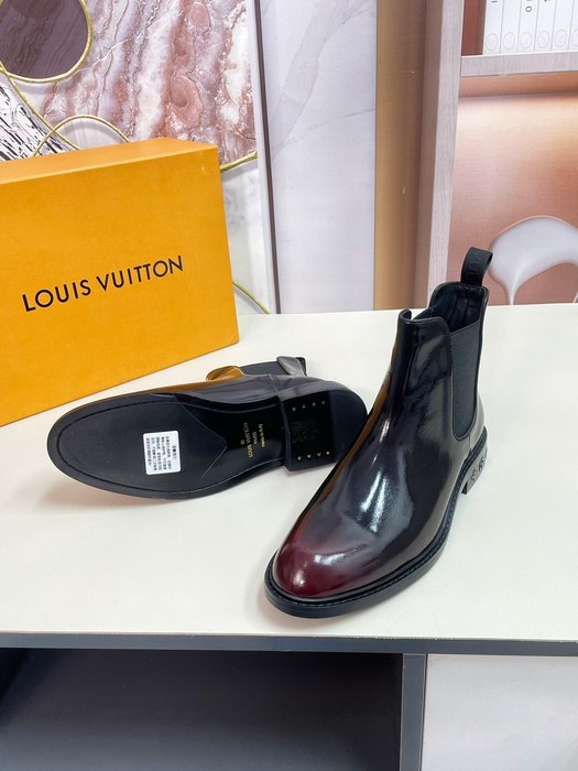 Shoes Louis Vuitton Chelsea Boots Black 002