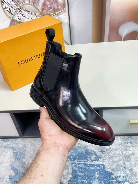 Shoes Louis Vuitton Chelsea Boots Black 002
