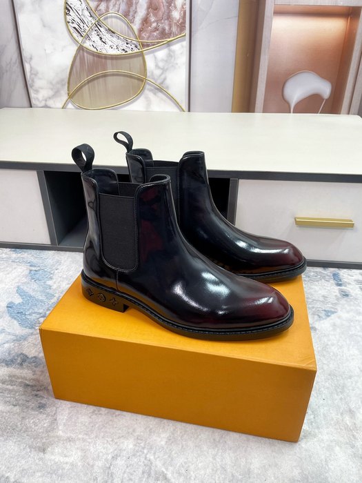 Shoes Louis Vuitton Chelsea Boots Black 002