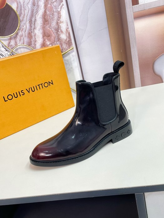 Shoes Louis Vuitton Chelsea Boots Black 002