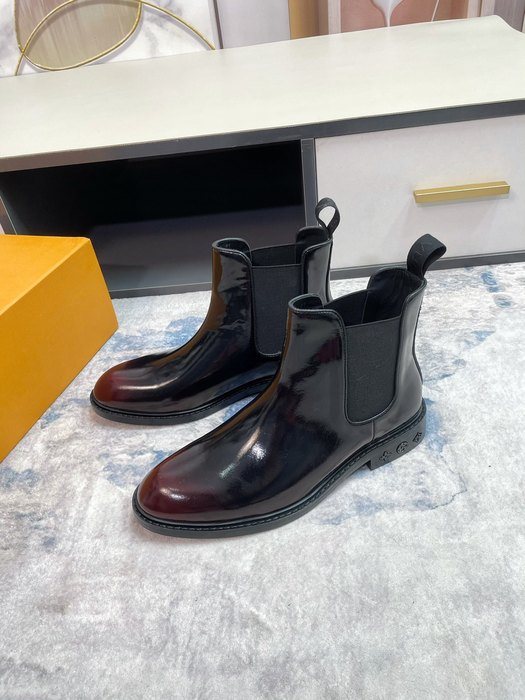 Shoes Louis Vuitton Chelsea Boots Black 002