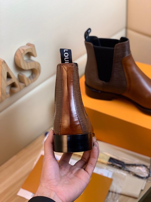 Shoes Louis Vuitton Chelsea Boots Brown 003