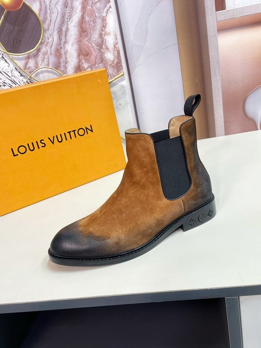 Shoes Louis Vuitton Chelsea boots Brown 001