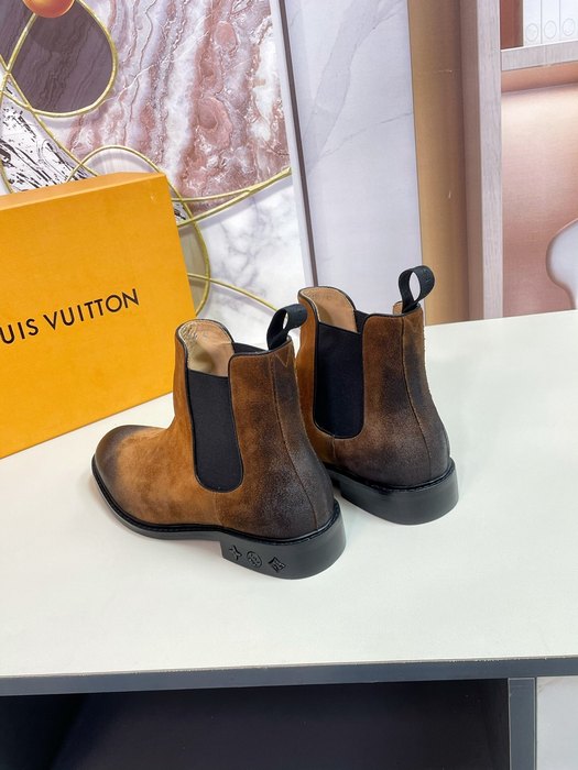 Shoes Louis Vuitton Chelsea boots Brown 001