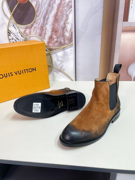 Shoes Louis Vuitton Chelsea boots Brown 001
