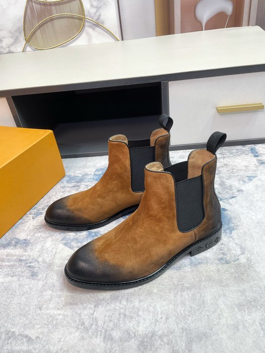 Shoes Louis Vuitton Chelsea boots Brown 001