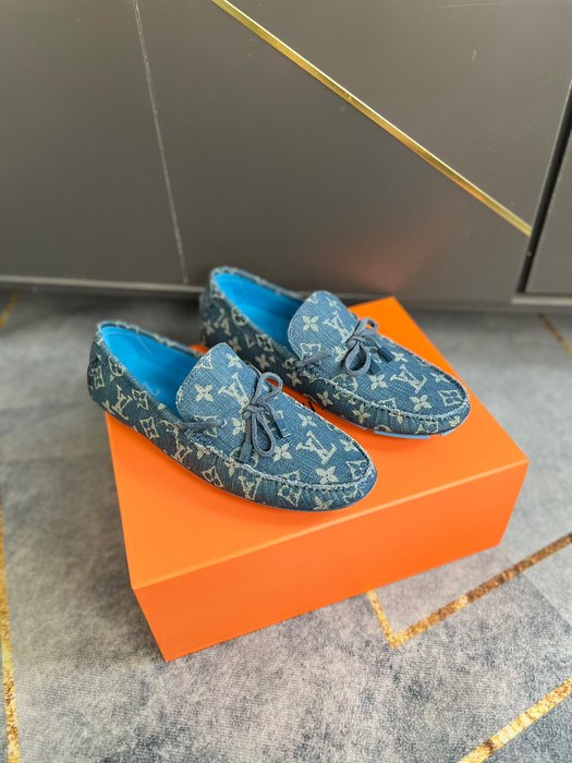 Shoes Louis Vuitton Driver Moccasin Blue