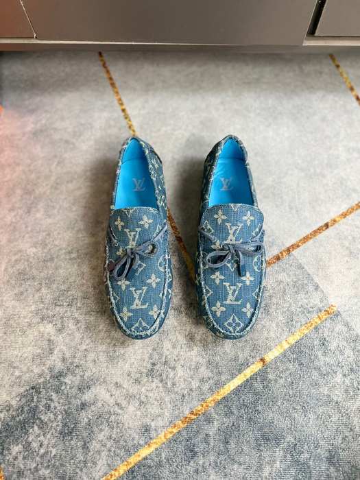 Shoes Louis Vuitton Driver Moccasin Blue