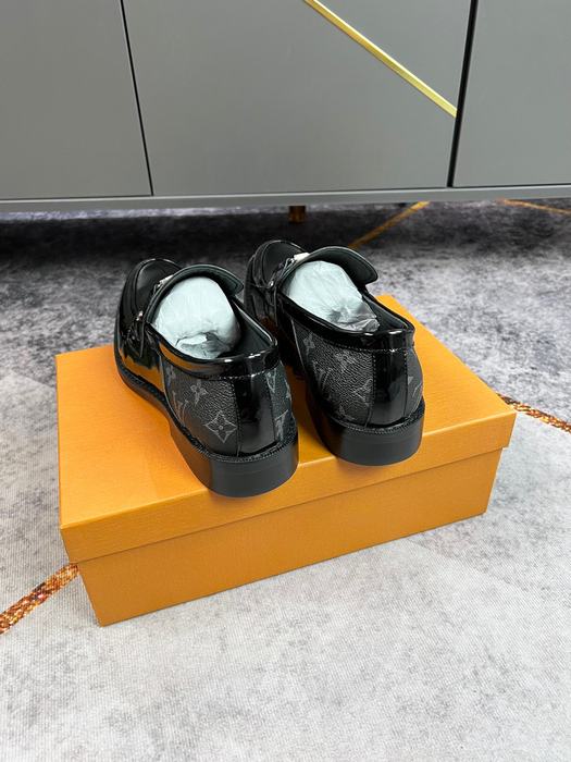 Shoes Louis Vuitton Loafer Black 054