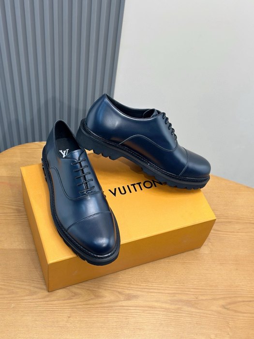 Shoes Louis Vuitton Oxford lace up Black 001