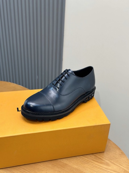 Shoes Louis Vuitton Oxford lace up Black 001