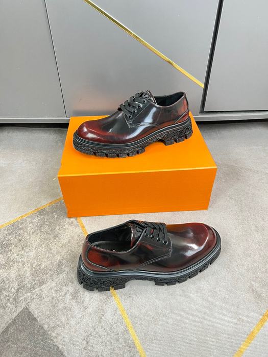 Shoes Louis Vuitton brogue derby shoes Burgundy