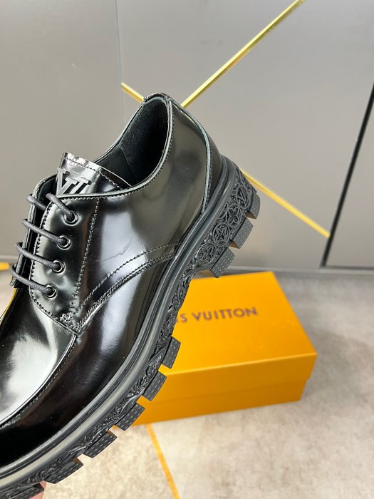 Shoes Louis Vuitton brogue derby Black 001