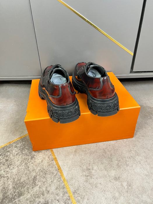 Shoes Louis Vuitton brogue derby Burgundy
