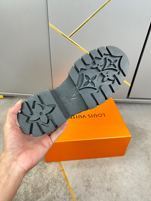 Shoes Louis Vuitton brogue derby Burgundy