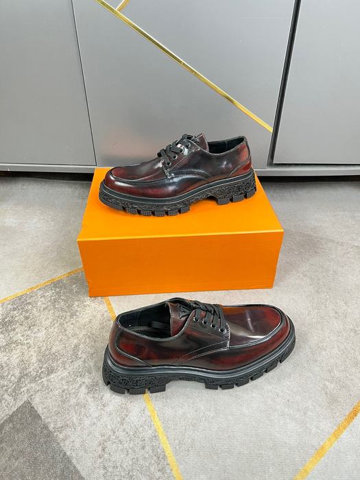 Shoes Louis Vuitton brogue derby Burgundy