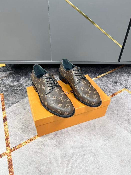 Shoes Louis Vuitton business casual lace up Brown