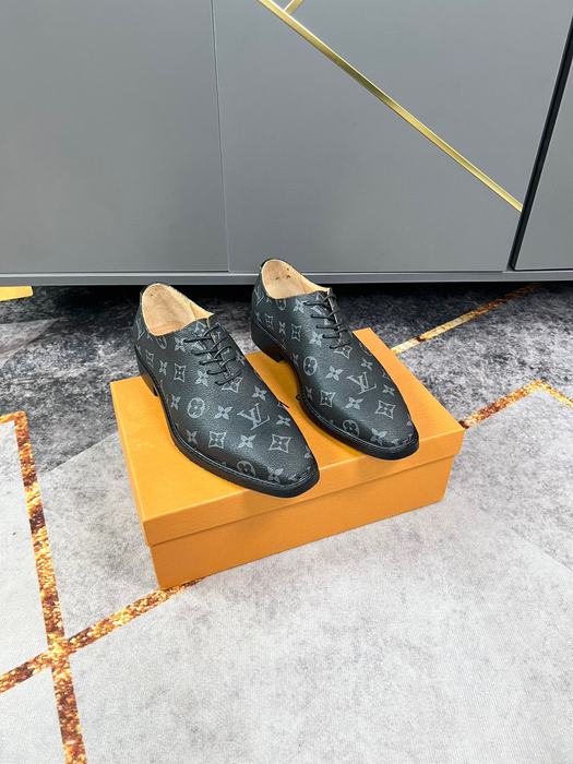 Shoes Louis Vuitton business casual leather shoes Black