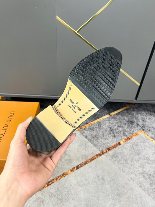 Shoes Louis Vuitton business casual leather shoes Black