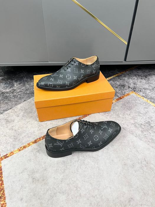 Shoes Louis Vuitton business casual leather shoes Black