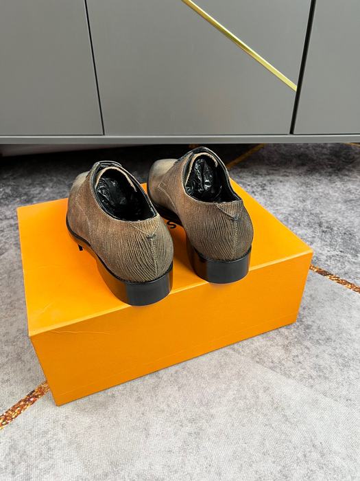 Shoes Louis Vuitton business casual leather shoes Brown