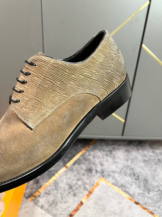 Shoes Louis Vuitton business casual leather shoes Brown
