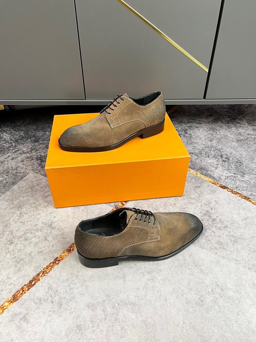 Shoes Louis Vuitton business casual leather shoes Brown