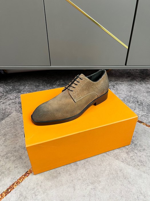 Shoes Louis Vuitton business casual leather shoes Brown