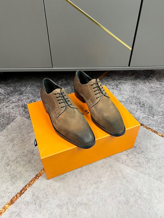 Shoes Louis Vuitton business casual leather shoes Brown