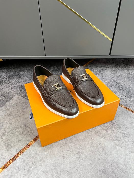 Shoes Louis Vuitton business casual loafer Brown 001