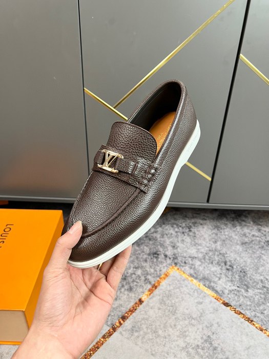 Shoes Louis Vuitton business casual loafer Brown 001