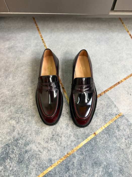 Shoes Louis Vuitton business casual loafer Burgundy