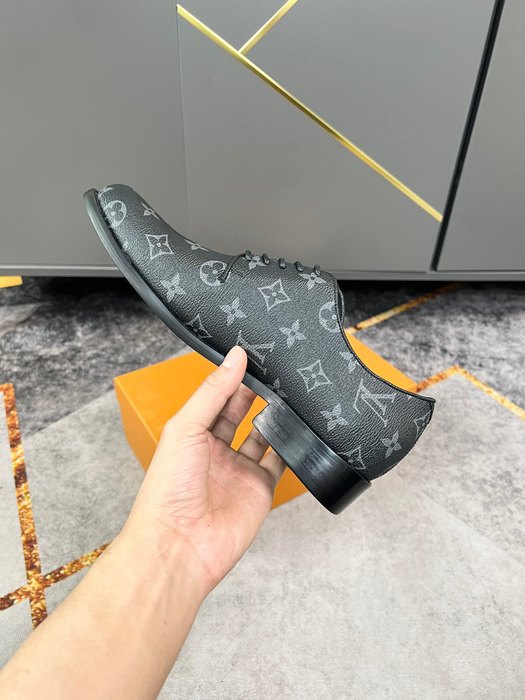 Shoes Louis Vuitton business casual oxford Black 001