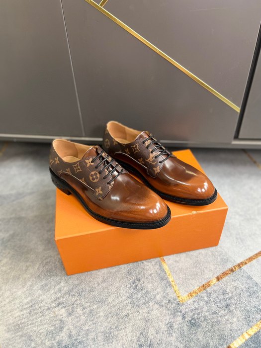 Shoes Louis Vuitton business casual oxford Brown