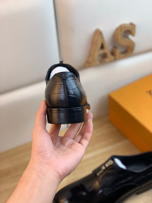 Shoes Louis Vuitton business formal leather shoes Black 001