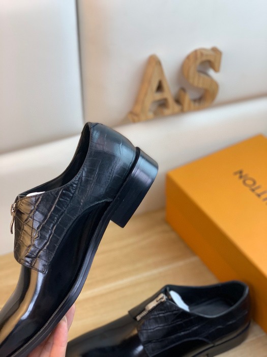 Shoes Louis Vuitton business formal leather shoes Black 001