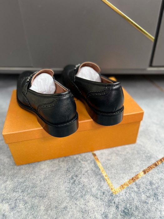 Shoes Louis Vuitton business formal loafer Black 001
