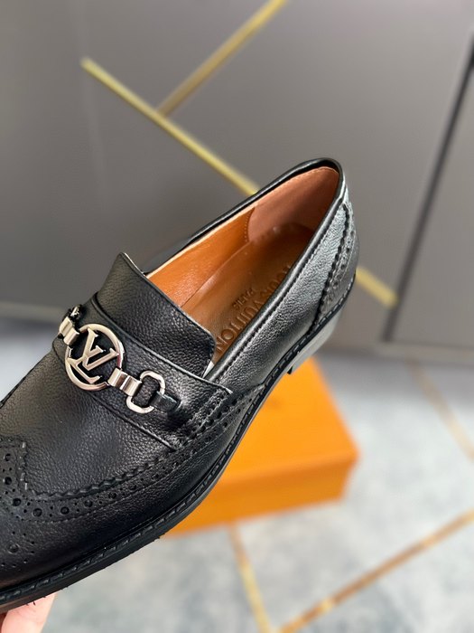 Shoes Louis Vuitton business formal loafer Black 001