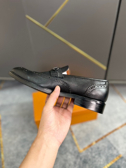 Shoes Louis Vuitton business formal loafer Black 001