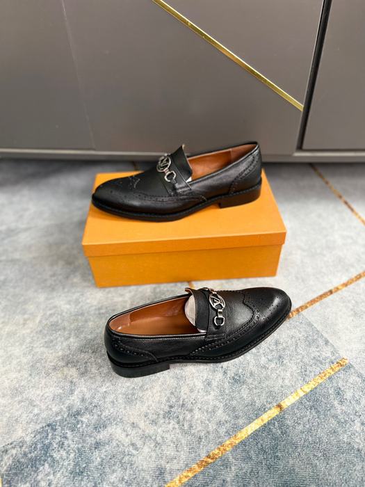 Shoes Louis Vuitton business formal loafer Black 001