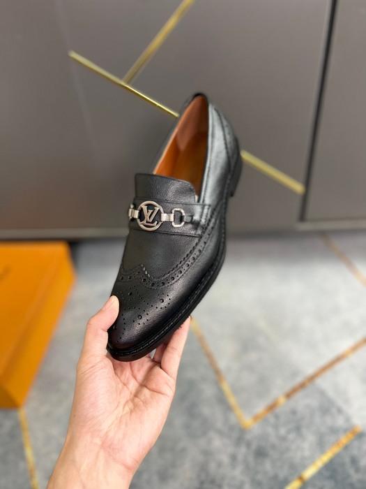 Shoes Louis Vuitton business formal loafer Black 001