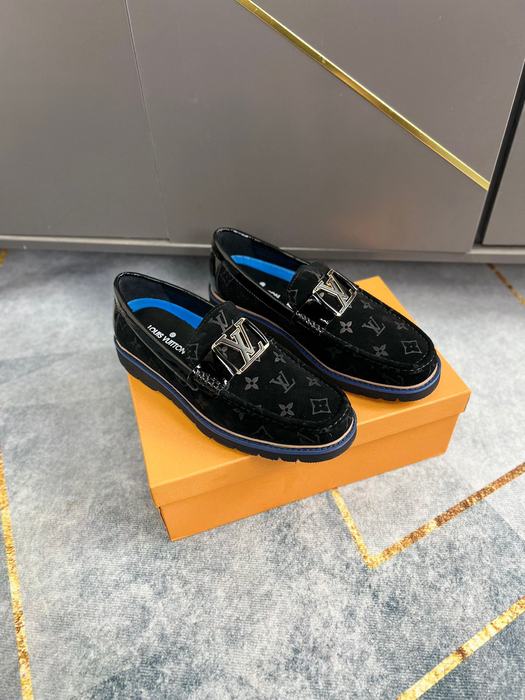 Shoes Louis Vuitton business formal loafer Black 002