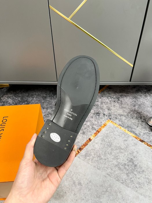 Shoes Louis Vuitton business formal loafer Black 003