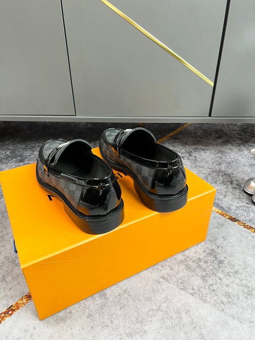 Shoes Louis Vuitton business formal loafer Black 003