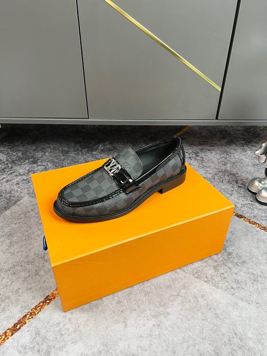 Shoes Louis Vuitton business formal loafer Black 003