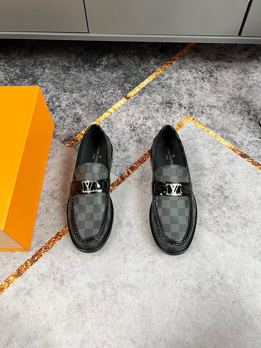 Shoes Louis Vuitton business formal loafer Black 003