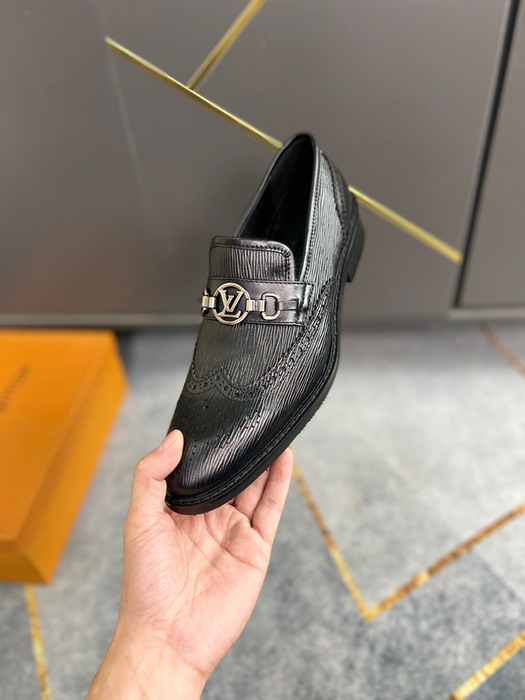 Shoes Louis Vuitton business formal loafer Black