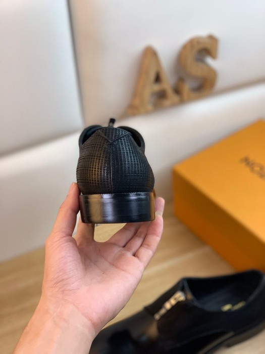 Shoes Louis Vuitton business formal zipper shoes Black