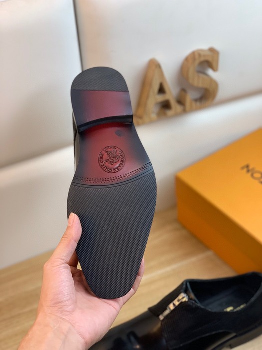 Shoes Louis Vuitton business formal zipper shoes Black