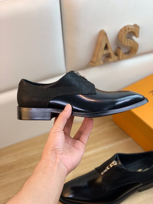 Shoes Louis Vuitton business formal zipper shoes Black